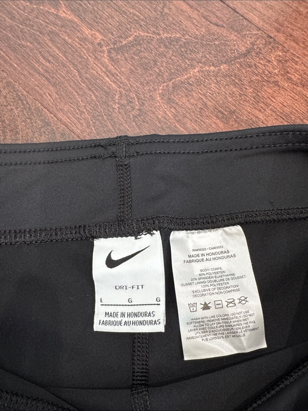 Nike Dri-Fit Girls Black Volleyball Shorts Spandex Competition Dance Gymnastics - Picture 3 of 5